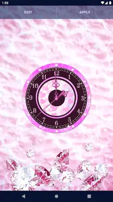 Analog 4K Girly Clock Themes android App screenshot 3