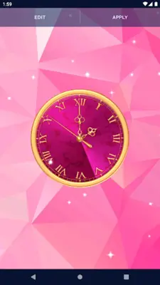 Analog 4K Girly Clock Themes android App screenshot 4